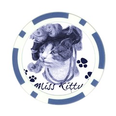 Miss Kitty blues Poker Chip from ArtsNow.com Front