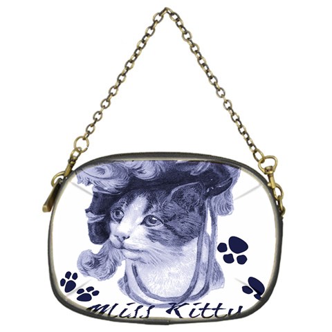 Miss Kitty blues Chain Purse (One Side) from ArtsNow.com Front