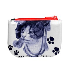 Miss Kitty blues Coin Change Purse from ArtsNow.com Back