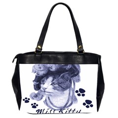 Miss Kitty blues Oversize Office Handbag (Two Sides) from ArtsNow.com Back