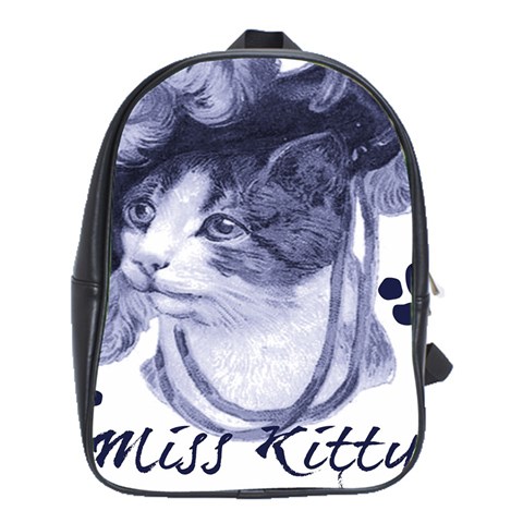 Miss Kitty blues School Bag (XL) from ArtsNow.com Front