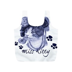 Miss Kitty blues Reusable Bag (S) from ArtsNow.com Back