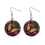 Butterfly 1  Button Earrings