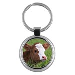 Cow Calf Key Chain (Round)