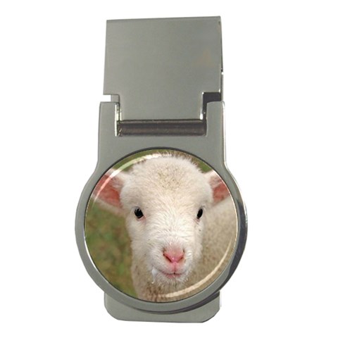 Sheep Lamb Money Clip (Round) from ArtsNow.com Front