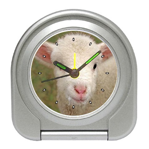 Sheep Lamb Travel Alarm Clock from ArtsNow.com Front