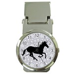 Unicorn on Starry Background Money Clip with Watch