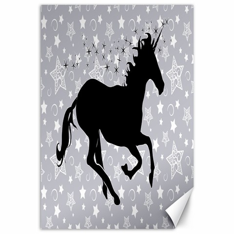 Unicorn on Starry Background Canvas 12  x 18  (Unframed) from ArtsNow.com 11.88 x17.36  Canvas - 1