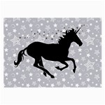 Unicorn on Starry Background Glasses Cloth (Large, Two Sided)