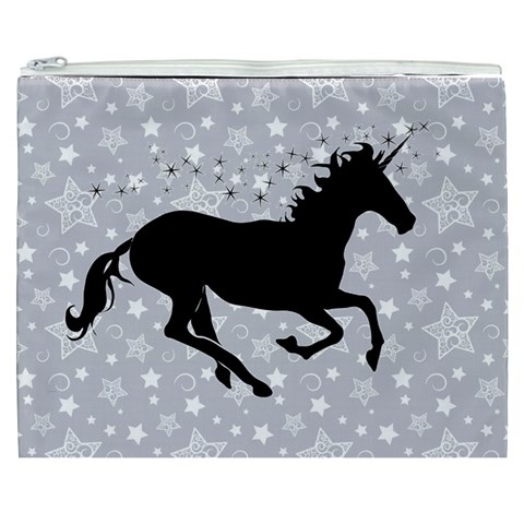 Unicorn on Starry Background Cosmetic Bag (XXXL) from ArtsNow.com Front