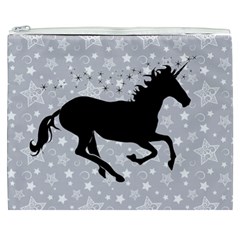 Unicorn on Starry Background Cosmetic Bag (XXXL) from ArtsNow.com Front