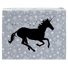 Unicorn on Starry Background Cosmetic Bag (XXXL) from ArtsNow.com Back