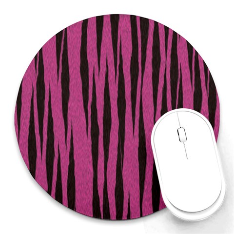 Tiger Round Mousepad from ArtsNow.com Front