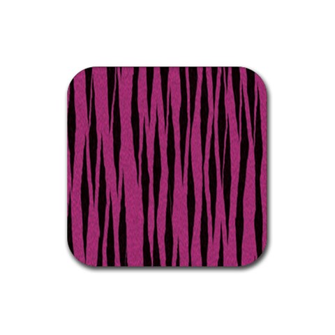 Tiger Rubber Coaster (Square) from ArtsNow.com Front