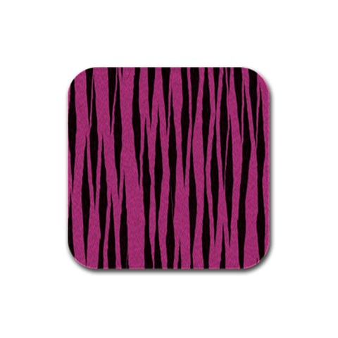 Tiger Rubber Square Coaster (4 pack) from ArtsNow.com Front