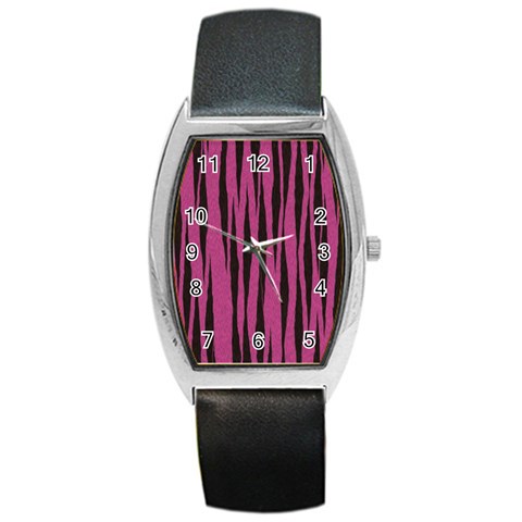 Tiger Barrel Style Metal Watch from ArtsNow.com Front