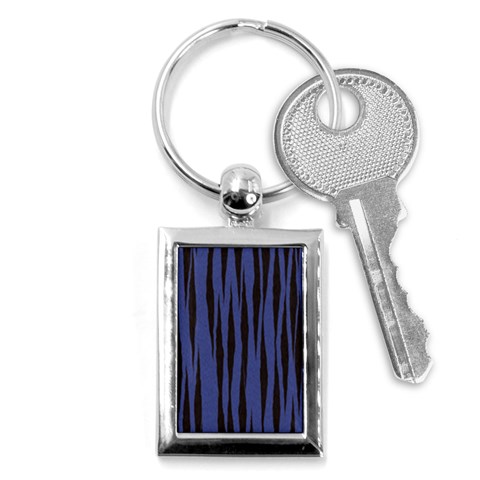 Tiger Key Chain (Rectangle) from ArtsNow.com Front