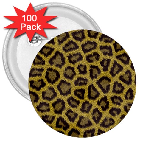 Leopard 3  Button (100 pack) from ArtsNow.com Front