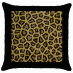 Leopard Throw Pillow Case (Black)