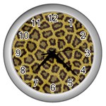 Leopard Wall Clock (Silver)