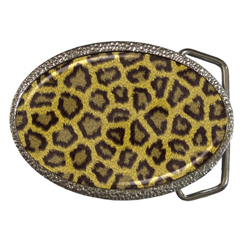 Leopard Belt Buckle from ArtsNow.com Front