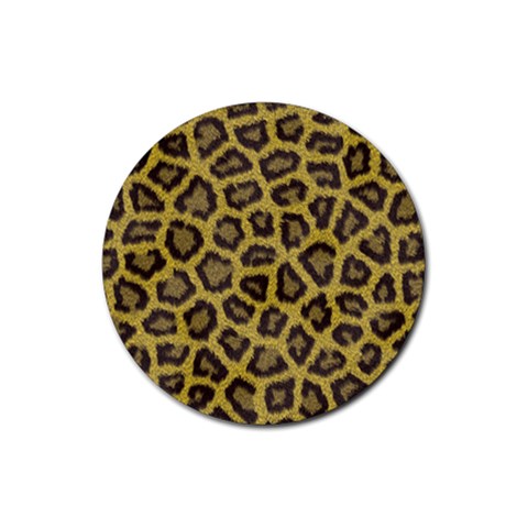 Leopard Rubber Coaster (Round) from ArtsNow.com Front