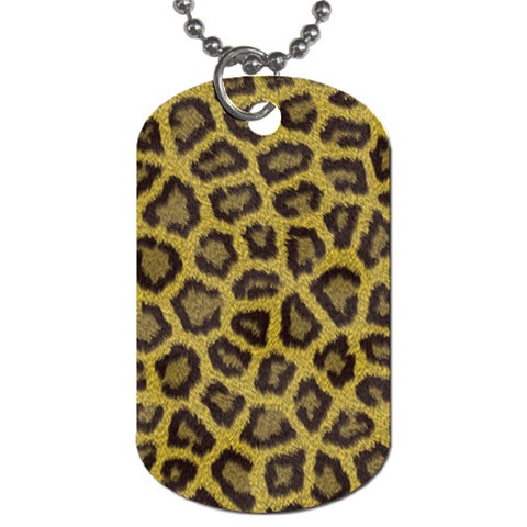 Leopard Dog Tag (One Side) from ArtsNow.com Front