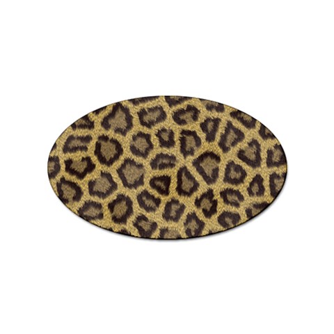 Leopard Sticker (Oval) from ArtsNow.com Front