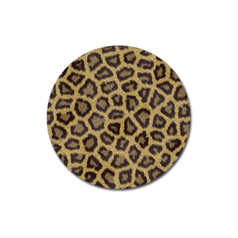 Leopard Magnet 3  (Round) from ArtsNow.com Front