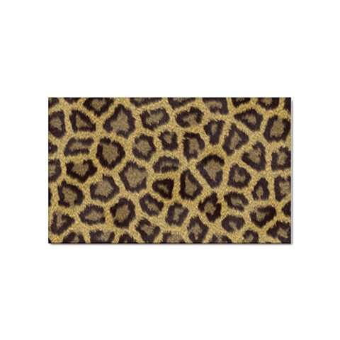 Leopard Sticker Rectangular (100 pack) from ArtsNow.com Front