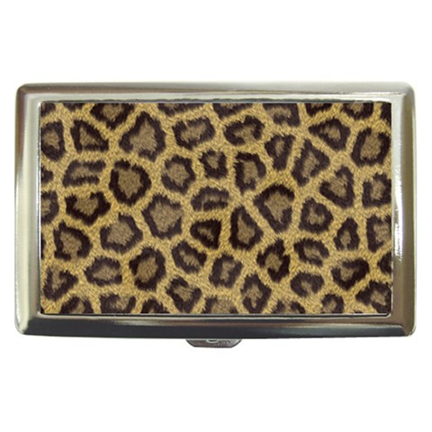 Leopard Cigarette Money Case from ArtsNow.com Front