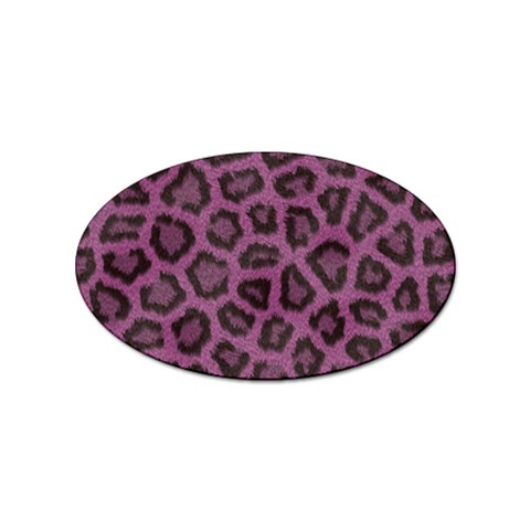 Leopard Sticker (Oval) from ArtsNow.com Front