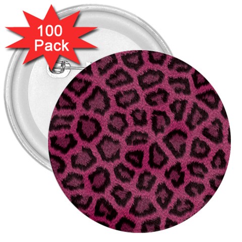 Leopard 3  Button (100 pack) from ArtsNow.com Front