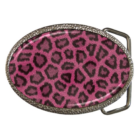 Leopard Belt Buckle from ArtsNow.com Front