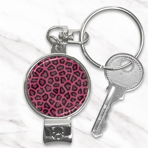 Leopard Nail Clippers Key Chain from ArtsNow.com Front