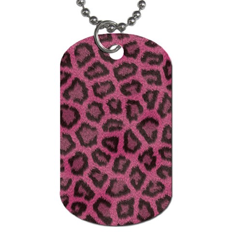 Leopard Dog Tag (One Side) from ArtsNow.com Front