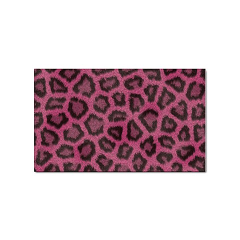 Leopard Sticker Rectangular (100 pack) from ArtsNow.com Front