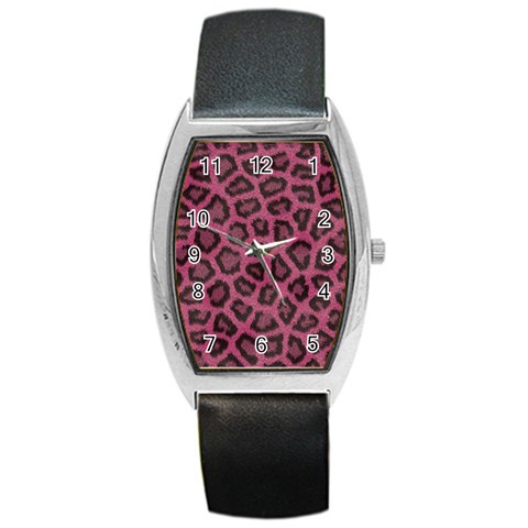 Leopard Barrel Style Metal Watch from ArtsNow.com Front