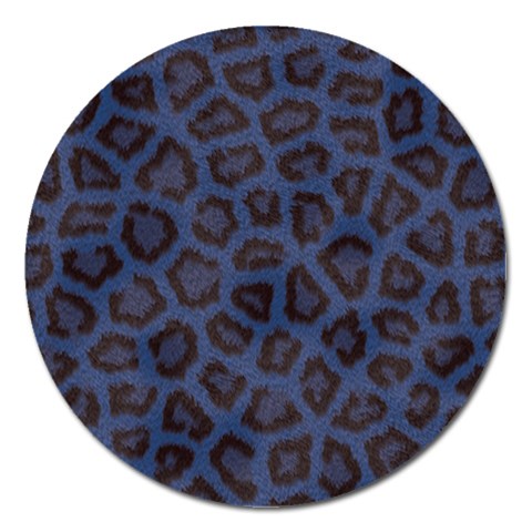 Leopard Magnet 5  (Round) from ArtsNow.com Front