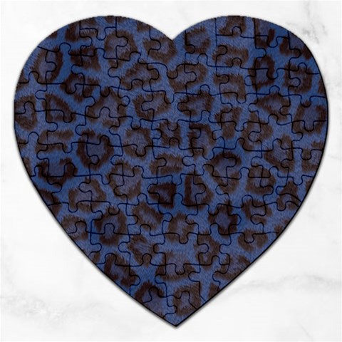 Leopard Jigsaw Puzzle (Heart) from ArtsNow.com Front