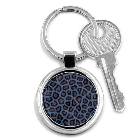 Leopard Key Chain (Round) from ArtsNow.com Front