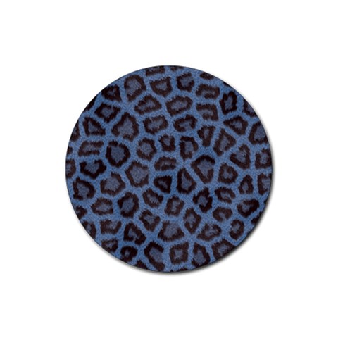 Leopard Rubber Round Coaster (4 pack) from ArtsNow.com Front