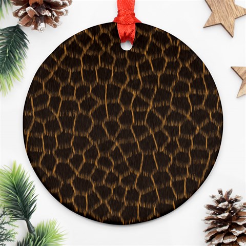 Giraffe Ornament (Round) from ArtsNow.com Front