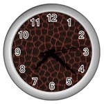 Giraffe Wall Clock (Silver)