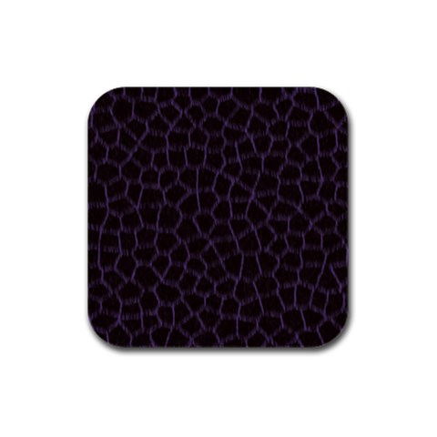 Giraffe Rubber Square Coaster (4 pack) from ArtsNow.com Front