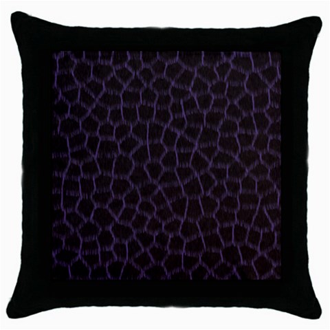 Giraffe Throw Pillow Case (Black) from ArtsNow.com Front