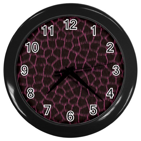 Giraffe Wall Clock (Black) from ArtsNow.com Front