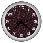 Giraffe Wall Clock (Silver)