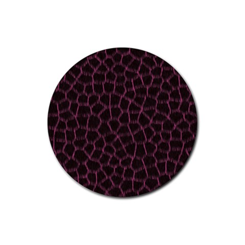 Giraffe Rubber Round Coaster (4 pack) from ArtsNow.com Front