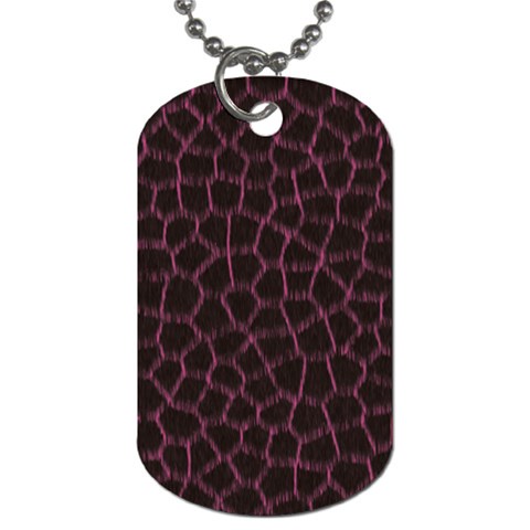 Giraffe Dog Tag (Two Sides) from ArtsNow.com Front